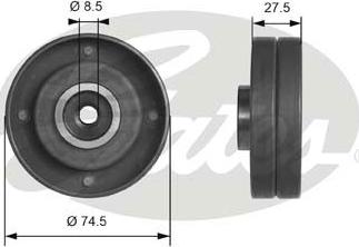 GATES-SEA T41174 - Паразитна / водеща ролка, зъбен ремък vvparts.bg