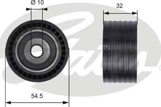 GATES-SEA T41237 - Паразитна / водеща ролка, зъбен ремък vvparts.bg