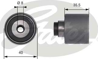 GATES-SEA T41229 - Паразитна / водеща ролка, зъбен ремък vvparts.bg