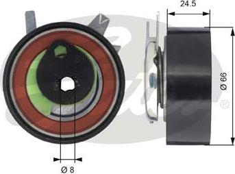 GATES-SEA T43048 - Обтяжна ролка, ангренаж vvparts.bg