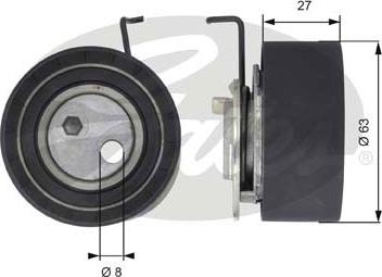 GATES-SEA T43037 - Обтяжна ролка, ангренаж vvparts.bg