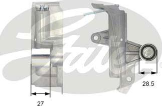 GATES-SEA T43028 - Демпер (успокоител-ртепт.вибр.), зъбен ремък vvparts.bg