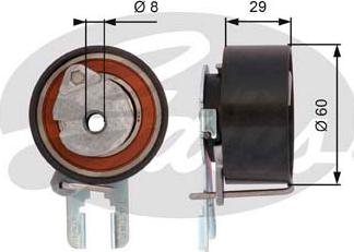 GATES-SEA T43158 - Обтяжна ролка, ангренаж vvparts.bg