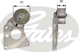 GATES-SEA T43166 - Обтяжна ролка, ангренаж vvparts.bg