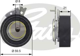 GATES-SEA T43161 - Обтяжна ролка, ангренаж vvparts.bg