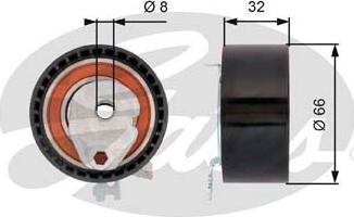 GATES-SEA T43168 - Обтяжна ролка, ангренаж vvparts.bg