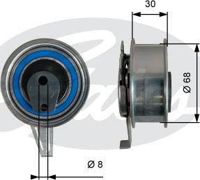 GATES-SEA T43245 - Обтяжна ролка, ангренаж vvparts.bg