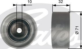 GATES-SEA T42094 - Паразитна / водеща ролка, зъбен ремък vvparts.bg
