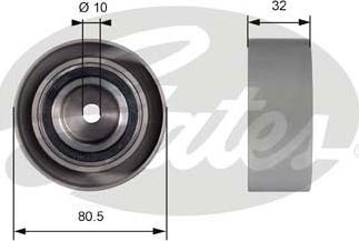 GATES-SEA T42095 - Паразитна / водеща ролка, зъбен ремък vvparts.bg