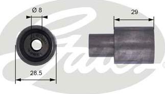 GATES-SEA T42051 - Паразитна / водеща ролка, зъбен ремък vvparts.bg