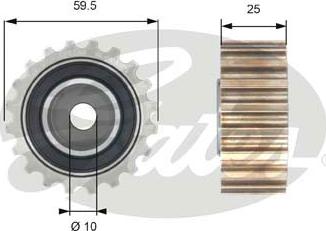 GATES-SEA T42195 - Паразитна / водеща ролка, зъбен ремък vvparts.bg
