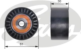 GATES-SEA T42307 - Паразитна / водеща ролка, зъбен ремък vvparts.bg