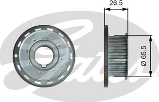 GATES-SEA T42324 - Зъбно колело, колянов вал vvparts.bg