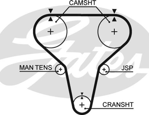 GATES-SEA T149 - Ангренажен ремък vvparts.bg