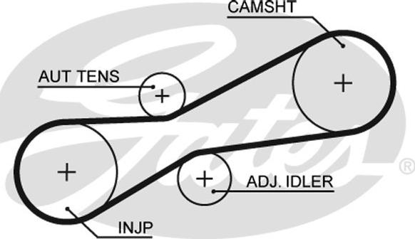 GATES-SEA T1091 - Ангренажен ремък vvparts.bg