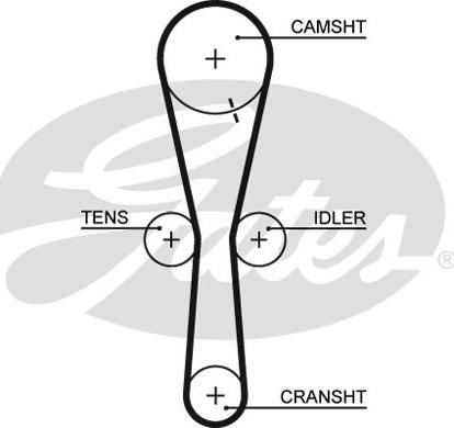 GATES-SEA T1247 - Ангренажен ремък vvparts.bg