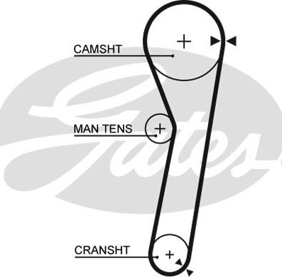 GATES-SEA T178 - Ангренажен ремък vvparts.bg