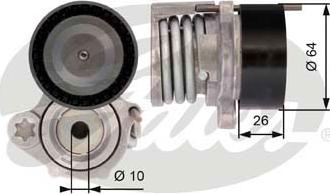 GATES-SEA T39016 - Ремъчен обтегач, пистов ремък vvparts.bg