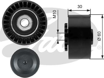 GATES-SEA T39011 - Паразитна / водеща ролка, пистов ремък vvparts.bg