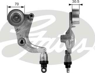 GATES-SEA T39077 - Ремъчен обтегач, пистов ремък vvparts.bg