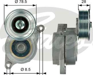 GATES-SEA T39103 - Ремъчен обтегач, пистов ремък vvparts.bg