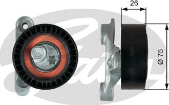 GATES-SEA T39345 - Ремъчен обтегач, пистов ремък vvparts.bg