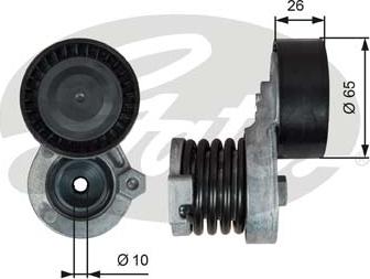 GATES-SEA T39340 - Ремъчен обтегач, пистов ремък vvparts.bg