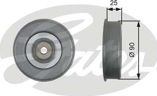GATES-SEA T39245 - Паразитна / водеща ролка, пистов ремък vvparts.bg