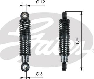 GATES-SEA T39265 - Демпер (успокоител-трепт.вибр.), пистов ремък vvparts.bg