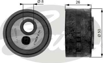 GATES-SEA T36067 - Паразитна / водеща ролка, пистов ремък vvparts.bg