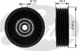 GATES-SEA T36002 - Паразитна / водеща ролка, пистов ремък vvparts.bg