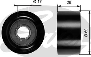 GATES-SEA T36084 - Паразитна / водеща ролка, пистов ремък vvparts.bg