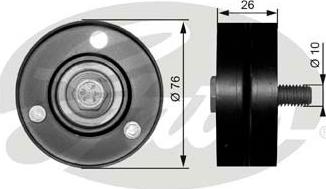 GATES-SEA T36083 - Паразитна / водеща ролка, пистов ремък vvparts.bg