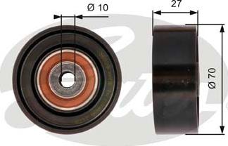 GATES-SEA T36029 - Паразитна / водеща ролка, пистов ремък vvparts.bg