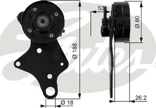 GATES-SEA T36024 - Паразитна / водеща ролка, пистов ремък vvparts.bg