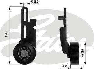 GATES-SEA T36070 - Паразитна / водеща ролка, пистов ремък vvparts.bg