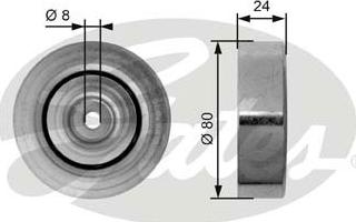 GATES-SEA T36162 - Паразитна / водеща ролка, пистов ремък vvparts.bg