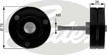 GATES-SEA T36184 - Паразитна / водеща ролка, пистов ремък vvparts.bg
