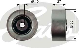 GATES-SEA T36392 - Паразитна / водеща ролка, пистов ремък vvparts.bg