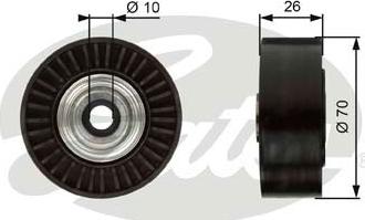 GATES-SEA T36366 - Паразитна / водеща ролка, пистов ремък vvparts.bg