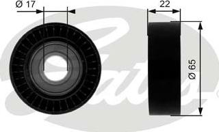 GATES-SEA T36257 - Паразитна / водеща ролка, пистов ремък vvparts.bg