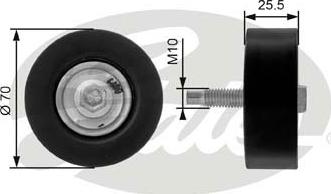 GATES-SEA T36200 - Паразитна / водеща ролка, пистов ремък vvparts.bg