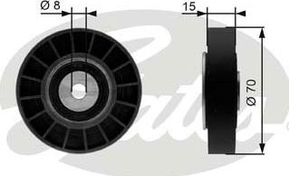 GATES-SEA T36214 - Паразитна / водеща ролка, пистов ремък vvparts.bg