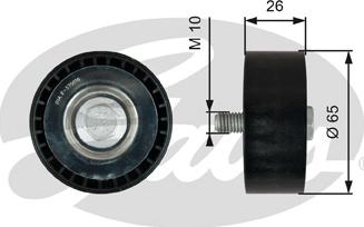 GATES-SEA T36760 - Паразитна / водеща ролка, пистов ремък vvparts.bg
