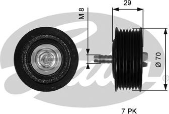 GATES-SEA T36773 - Паразитна / водеща ролка, пистов ремък vvparts.bg