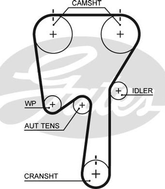 GATES-SEA T311 - Ангренажен ремък vvparts.bg