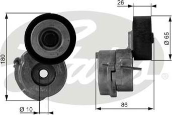 GATES-SEA T38440 - Ремъчен обтегач, пистов ремък vvparts.bg