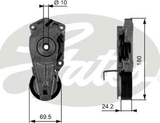 GATES-SEA T38405 - Ремъчен обтегач, пистов ремък vvparts.bg