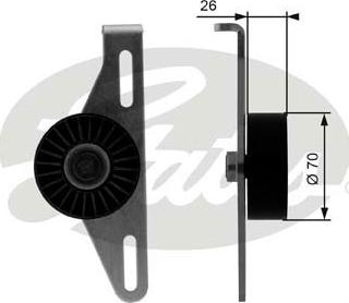 GATES-SEA T38484 - Ремъчен обтегач, пистов ремък vvparts.bg