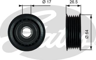 GATES-SEA T38099 - Паразитна / водеща ролка, пистов ремък vvparts.bg